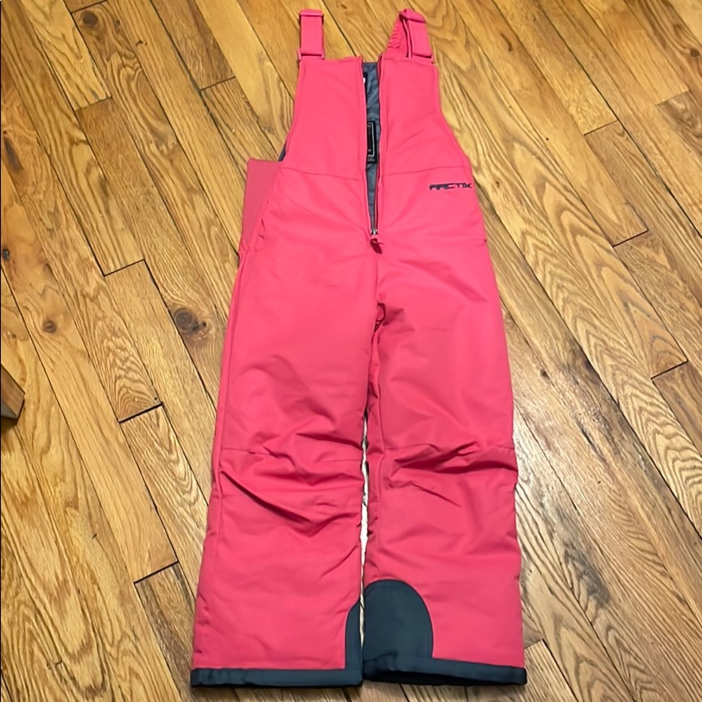 5T pink snow suit
